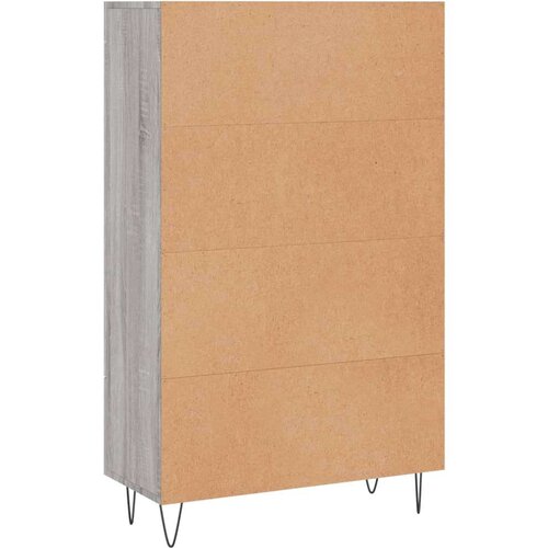 VidaXL Visoka komoda siva boja hrasta 69 5x31x115 cm konstruirano drvo Slike