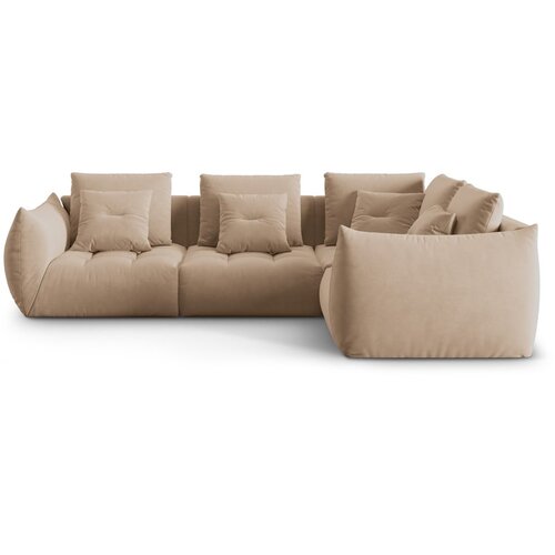 Micadoni Bež kutna garnitura od bouclé tkanine (s desnim kutom) Bloom – Home Cijene