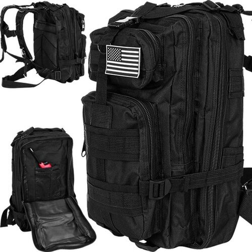 Trizand taktički ruksak 26 l, 44 cm, crni Cijene