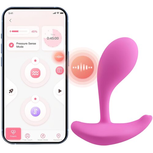 HoneyPlayBox OLY 2 Pressure Sensing App-enabled Wearable Clit & G Spot Vibrator Pink Cene