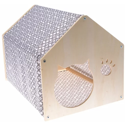 Dakls Siva/u prirodnoj boji pamučna mala kutija za mačke 38x51.5 cm –