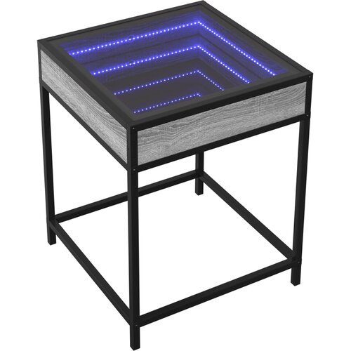  Noćni ormarić s beskonačnim LED boja hrasta 40 x 40 x 51 cm Slike