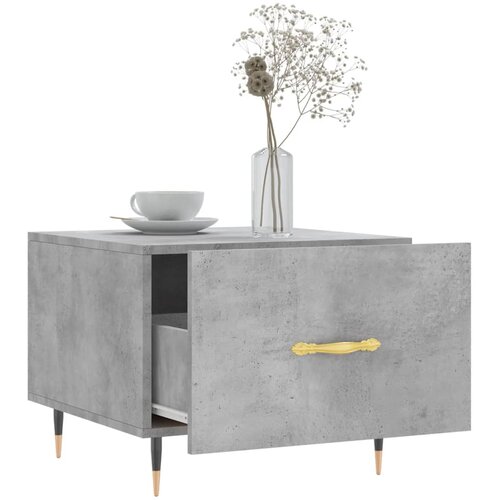  Stolići za kavu 2 kom Siva betona 50x50x40 cm konstruirano drvo Slike