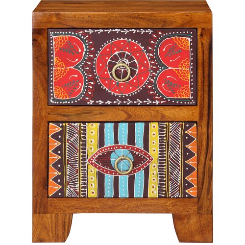 Maison Chic Nočna omarica - Nočna miza 35x35x45 cm Masivni les Akacija, (21690616) Cene