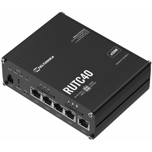 Teltonika usmerjevalnik WiFi6 3000Mb 4G LTE 2xSIM eSIM RUTC40, (5000319493) Cene