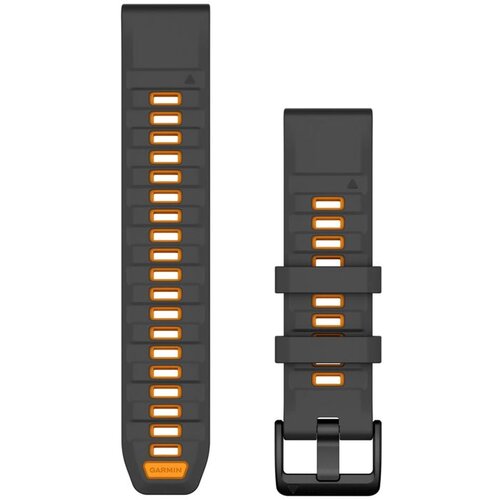 Garmin remen za sat QuickFit 22 mm, grafitni / Spark Orange silikon Cene