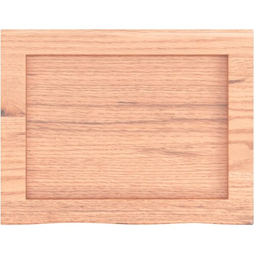  Zidna polica svjetlosmeđa 40x30x(2-4) cm obrađena hrastovina Slike
