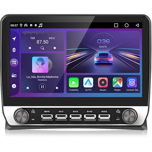 JUNSUN 10,1&amp;ldquo; Carplay Android 13 Avtoradio Volkswagen T5 Multivan Transpo GPS navigacija WIFI BT FM DAB+ DSP SWC 2+64GB, (22145730) Slike