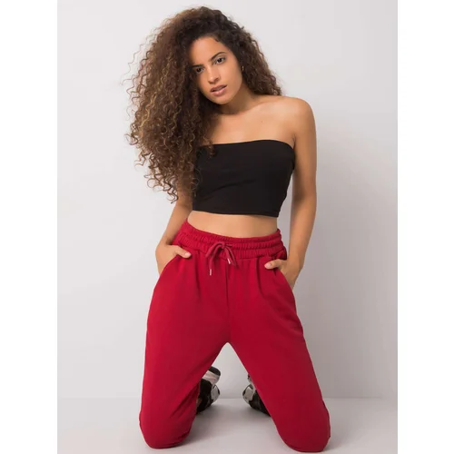 FANCY Sweatpants-FA-DR-7232.13P-burgundy