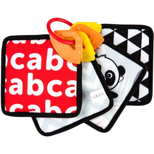 Canpol BabiesBoo Sensory Cards with Teether vrtljiva knjiga z grizljajočim delom 1 kos Slike