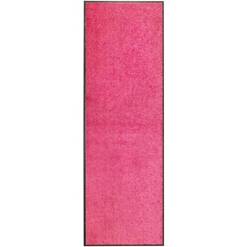 vidaXL pralni predpražnik roza 60x180 cm