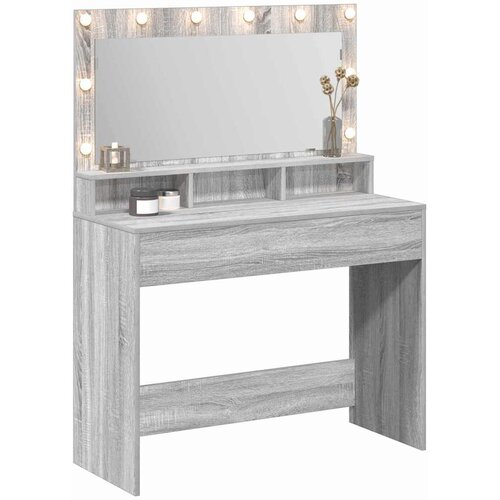  Toaletni stol Siva Sonoma 100 x 41 x 135 cm Konstruirano drvo Slike