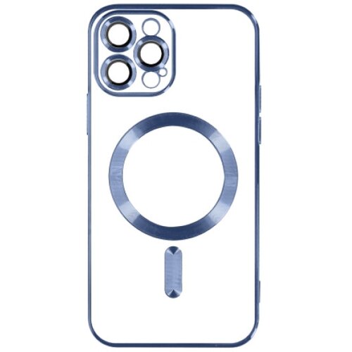 Alpha silikonska futrola magsafe iphone 15 plus plava Slike
