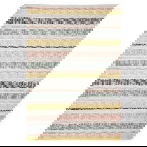 Think Rugs Ročno tkana bombažna preproga 80x150 cm Cascade Pastel Multi – Cene