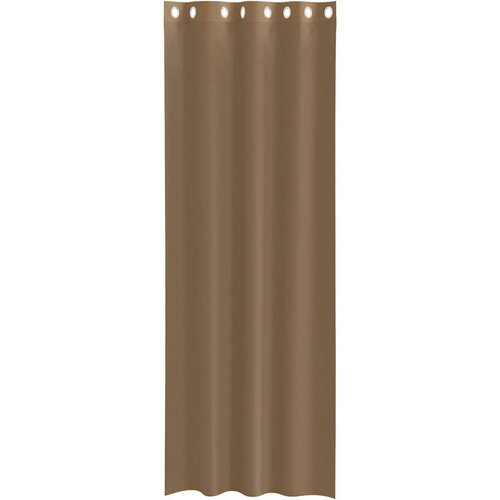 Voile zavjese s u&amp;scaron;icama 2 kom svijetlosmeđe Smeđa 140 x 300 cm Slike