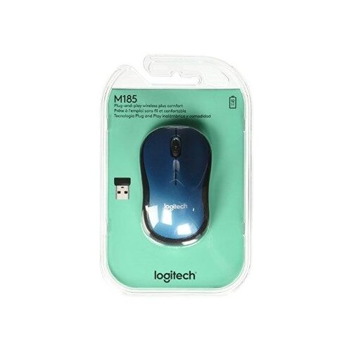 Logitech Mouse Wireless M185 Wireles Mouse Blue Cene