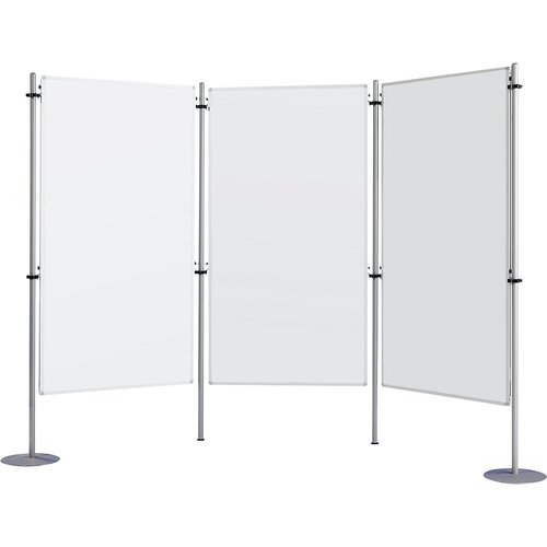 Eurokraft basic informacijska stena, tridelno - jeklena pločevina z oblogo, &amp;scaron;xv po 800 x 1500 mm Slike