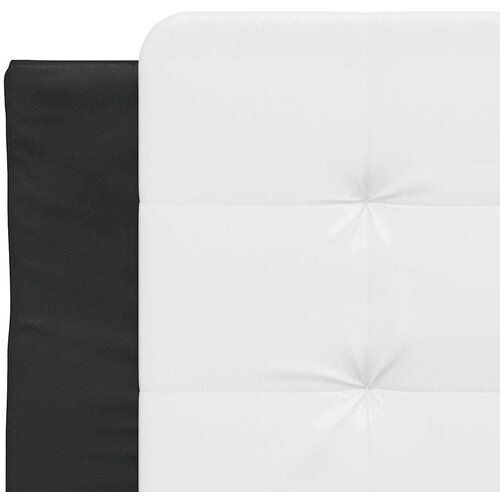VidaXL okvir za krevet s uzglavljem crno-bijeli 100x200cm umjetna koža Slike