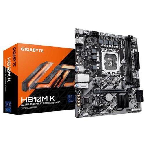Gigabyte MB H810M K DDR5 LGA1851, 2x DDR5,1xM.2,4xSATA 6x USB, HDMI, DP, mATX Cijene