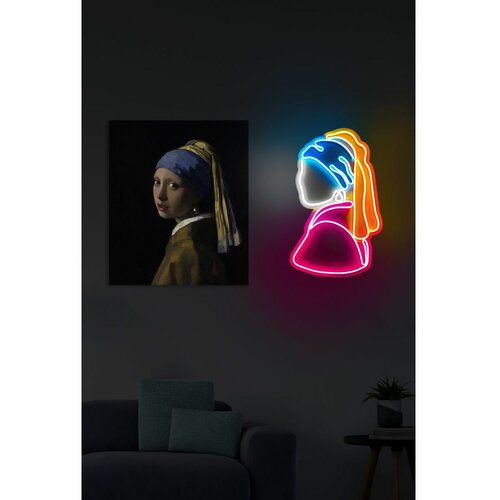 Wallity Girl With A Pearl Earring Pinky - Multicolor Multicolor Decorative Plastic Led Lighting Slike