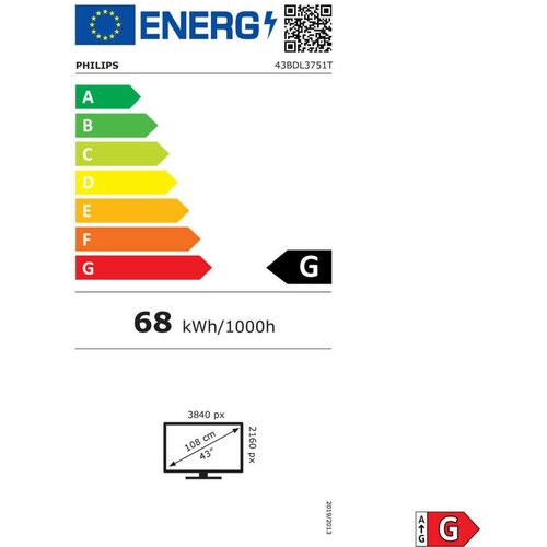  Neklizajuća prostirka Philips 43BDL3751T/00 Crna Cijene