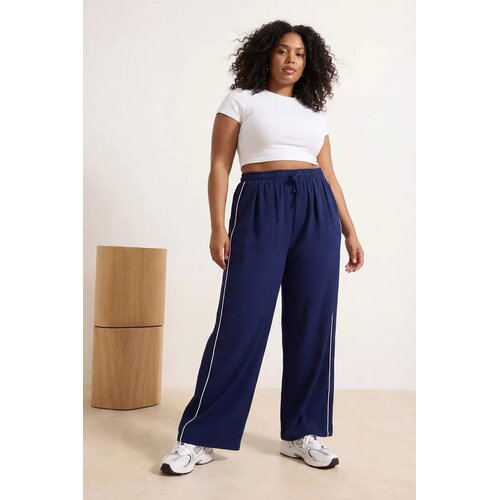 Trendyol ženske pantalone Tbbss26Ar00014, tamnoplava Cene