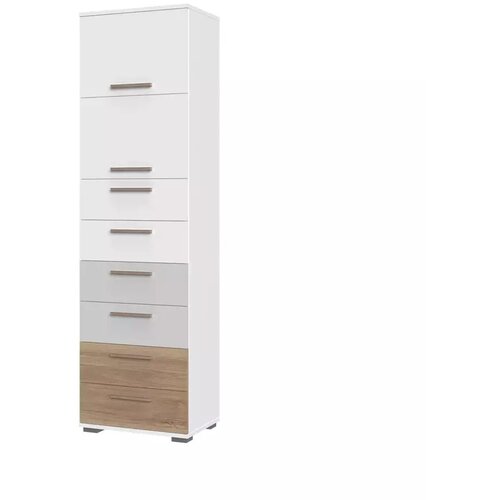 Jela VITRINA ARC F9 (VE� BARV)-Bela mat lak/perla siva mat lak/pacifik oreh Cene