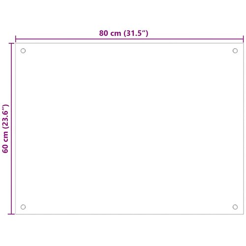  Kuhinjska za&amp;scaron;tita od prskanja mliječna 80 x 60 cm kaljeno staklo Slike