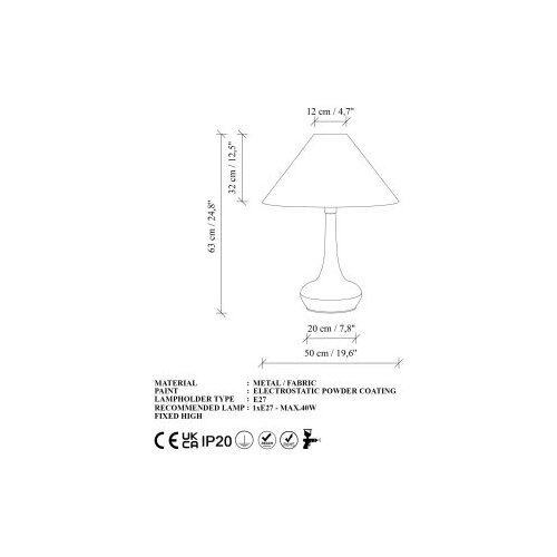 Opviq stona lampa luna 15254 Slike