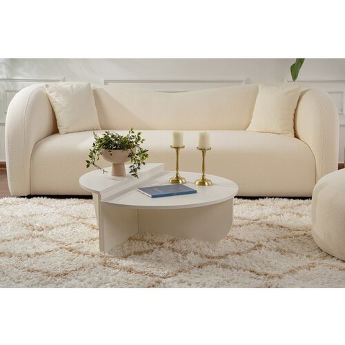 Hanah home stočić za dnevnu sobu orion - wood white wood white coffee table Slike