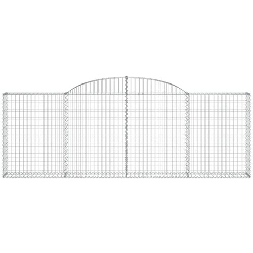  Lučne gabionske ko&amp;scaron;are 12kom 300x30x100/120cm pocinčano željezo Slike