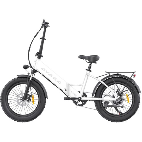 Avaka Zložljivo električno kolo K300, 350 W 36 V 16 Ah, 20*3,0 palčne pnevmatike, belo, (21960433) Slike