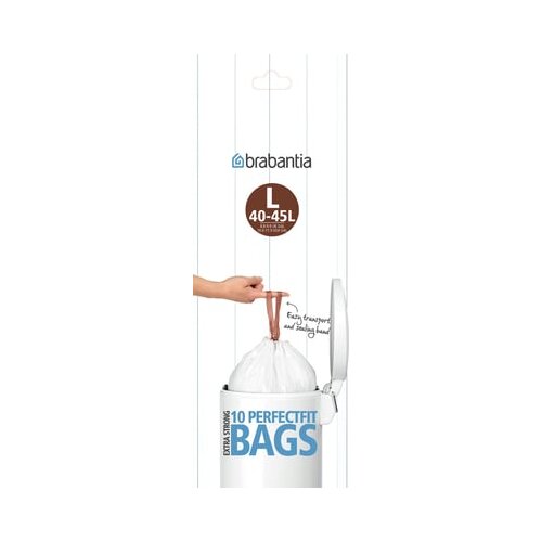 Brabantia PerfectFit vrečke za smeti v roli - 45 Liter (L) - 10 kosov Slike