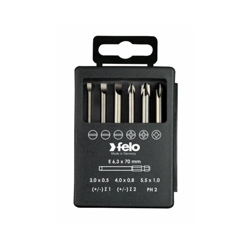 Felo Set bitova Industrial Bit-box Profi 73 mm SL/PH/XENO 03192716 6 kom Slike