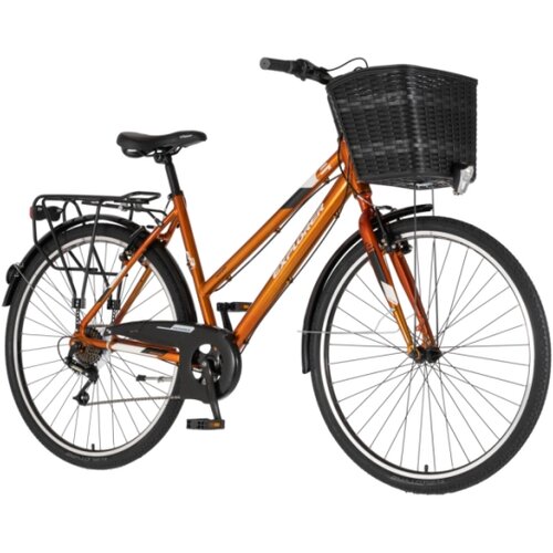 Explorer Bicikl tour axys lady 28" alu 19" v-brake 6 brzina 155-178cm (s/m) narandžasti perla Cene