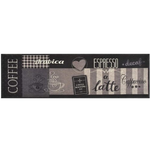 Kuhinjski tepih perivi s natpisom Coffee 45 x 150 cm bar&amp;scaron;unasti Slike