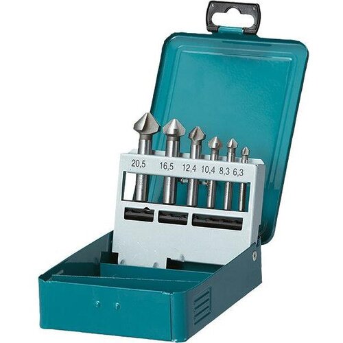 Makita 6-delni set HSS upuštača u metalnom kovčegu > metalnoj kutiji D-42204 Slike
