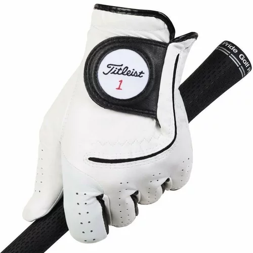 Titleist Players Flex Mens Golf Glove 2020 Left Hand for Right Handed Golfers White ML