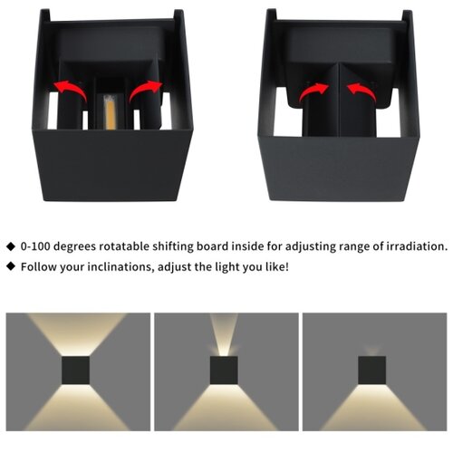  Immax 08510L - LED spolja&amp;scaron;nje zidno svetlo DICE LED/6W/230V 3000K IP65 Slike
