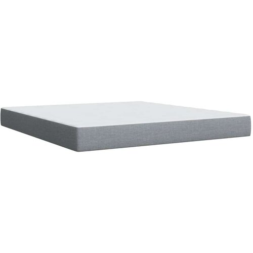 VidaXL Krevet s oprugama i madracem svjetlosivi 180x200 cm od tkanine Slike