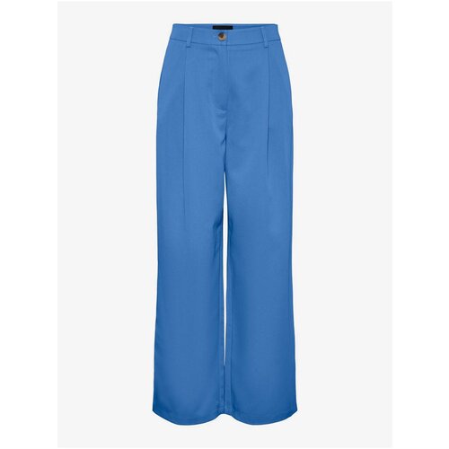 Pieces Blue Women's Wide Pants Thelma - Women Cene