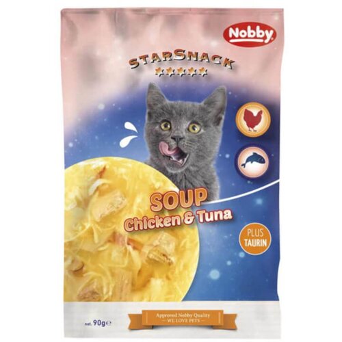 Nobby StarSnack Cat Soup ko&scaron;čki v juhi, pi&scaron;čanec in tuna - 90 g Cene