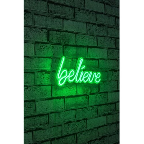 Wallity Dekorativna LED rasveta Believe, 27.5x47cm, Zelena Cene