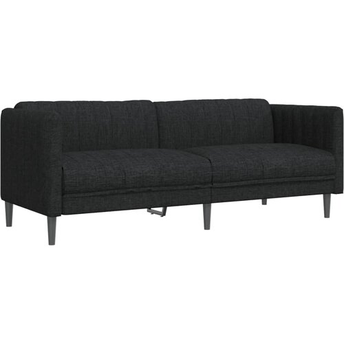  2-dijelni set sofa crni od tkanine Slike