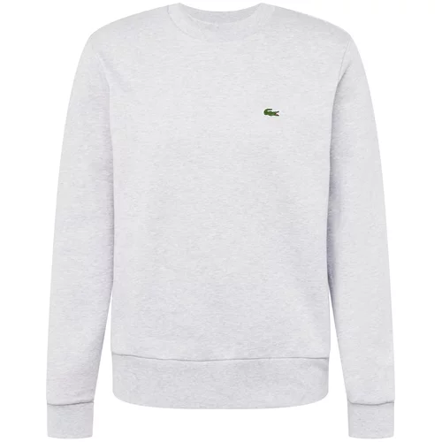 Lacoste Sweater majica siva melange / zelena / bijela