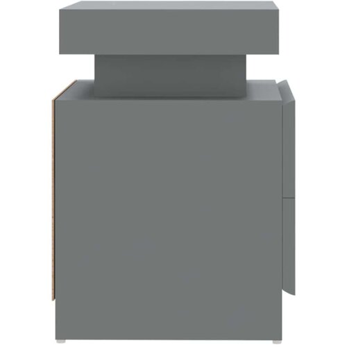 VidaXL noćni ormarić sivi 45 x 35 x 52 od iverice Slike