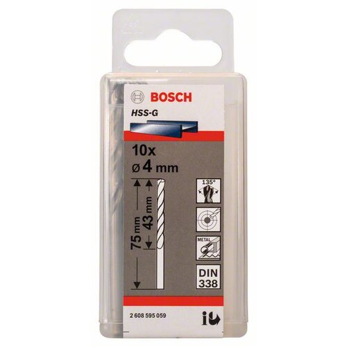 Bosch 2608595059 Burgije za metal HSS-G, DIN 338 Slike