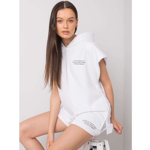 Fashion Hunters RUE PARIS White two-piece set Cene