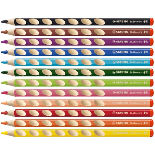 Stabilo drvene bojice za desnoruke Easy Colors 12/1 Slike