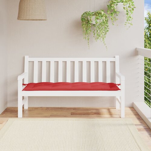  Jastuk za vrtnu klupu crveni 150 x 50 x 7 cm od tkanine Oxford Cijene